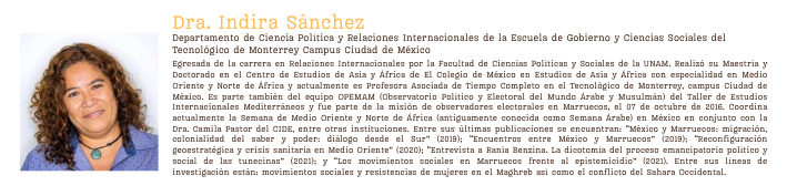 Indira S&aacute;nchez